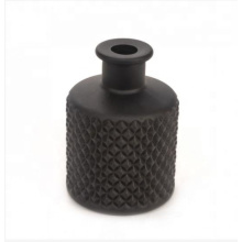 Matte White and black reed diffuser glass bottle